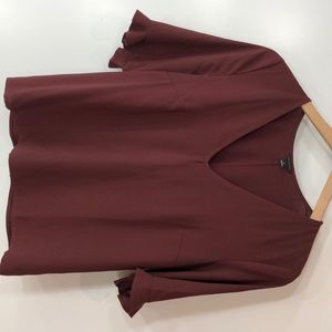 Ann Taylor Burgundy Blouse